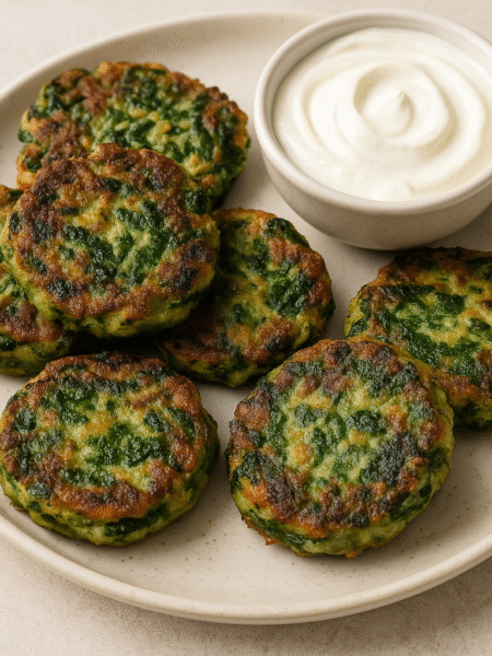 keto spinach fritters