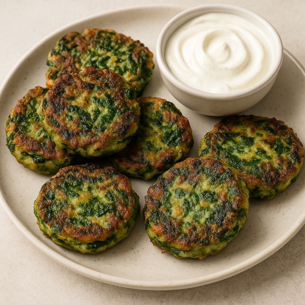 keto spinach fritters