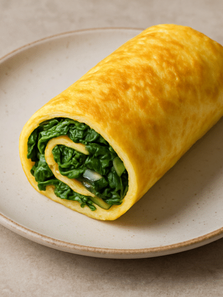 spinach egg roll